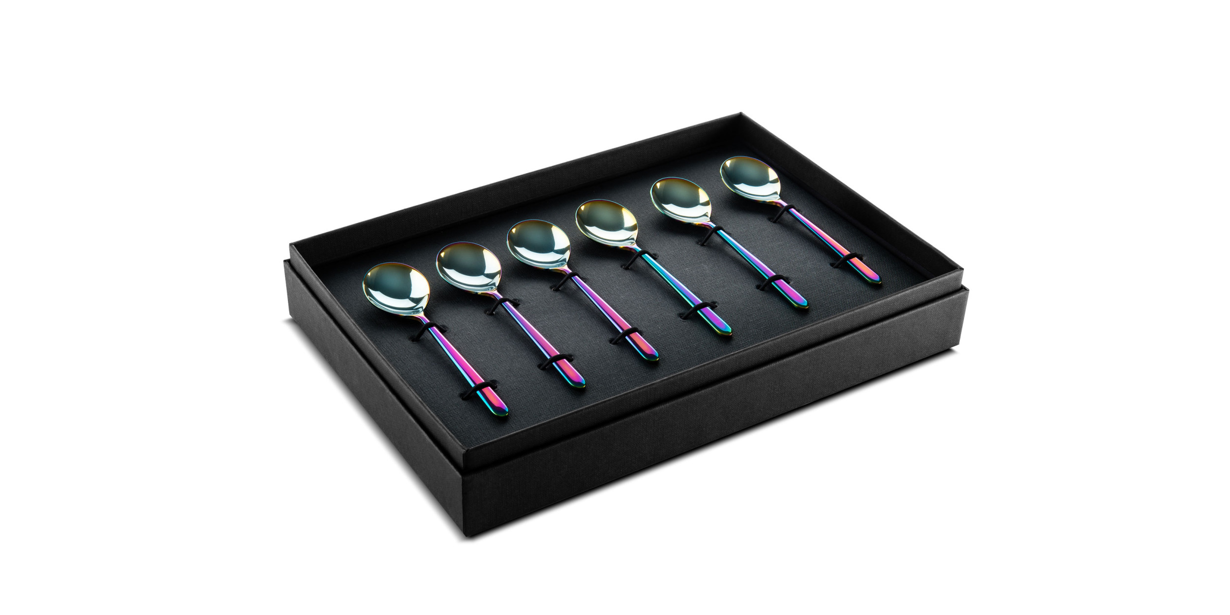 Set 6 Coffee Spoons Linea Rainbow