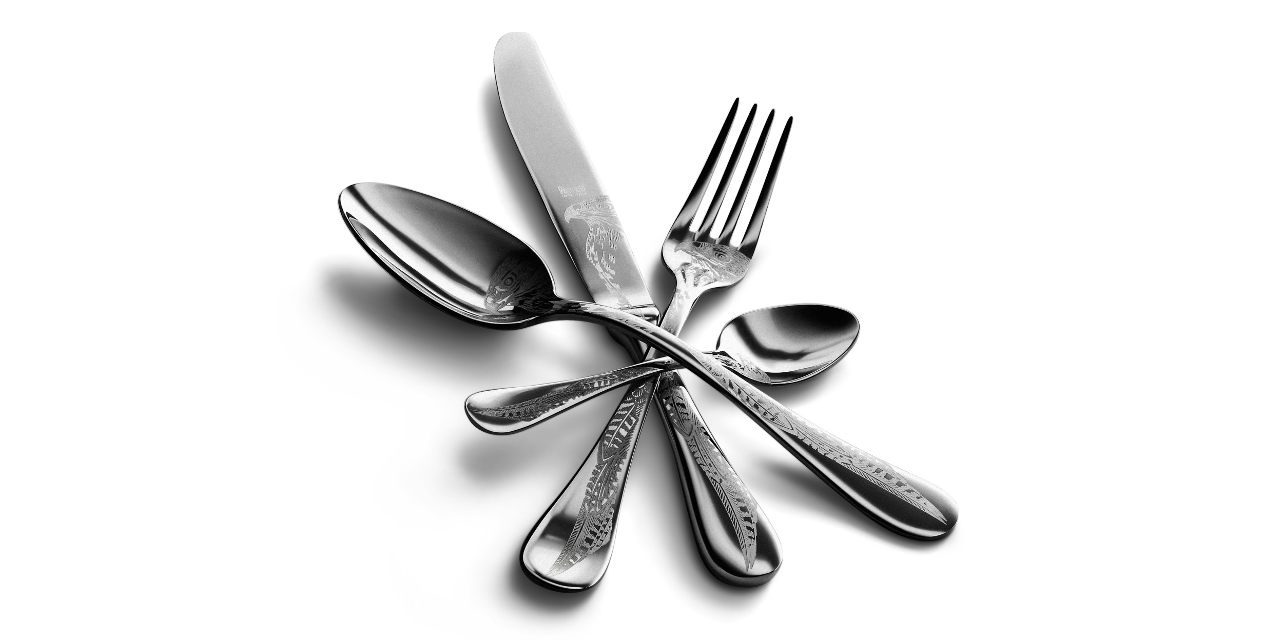 5 pcs set Caccia Stainless Steel