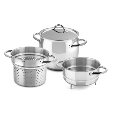Pasta pan 22 cm + Vegetable steamer insert 22 cm 1950
