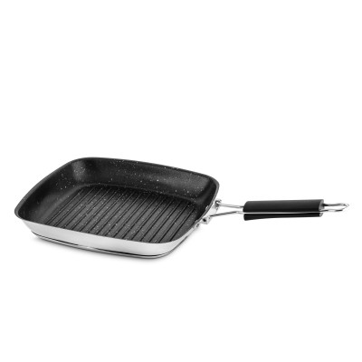 Grill pan 28 cm Glamour Stone Black