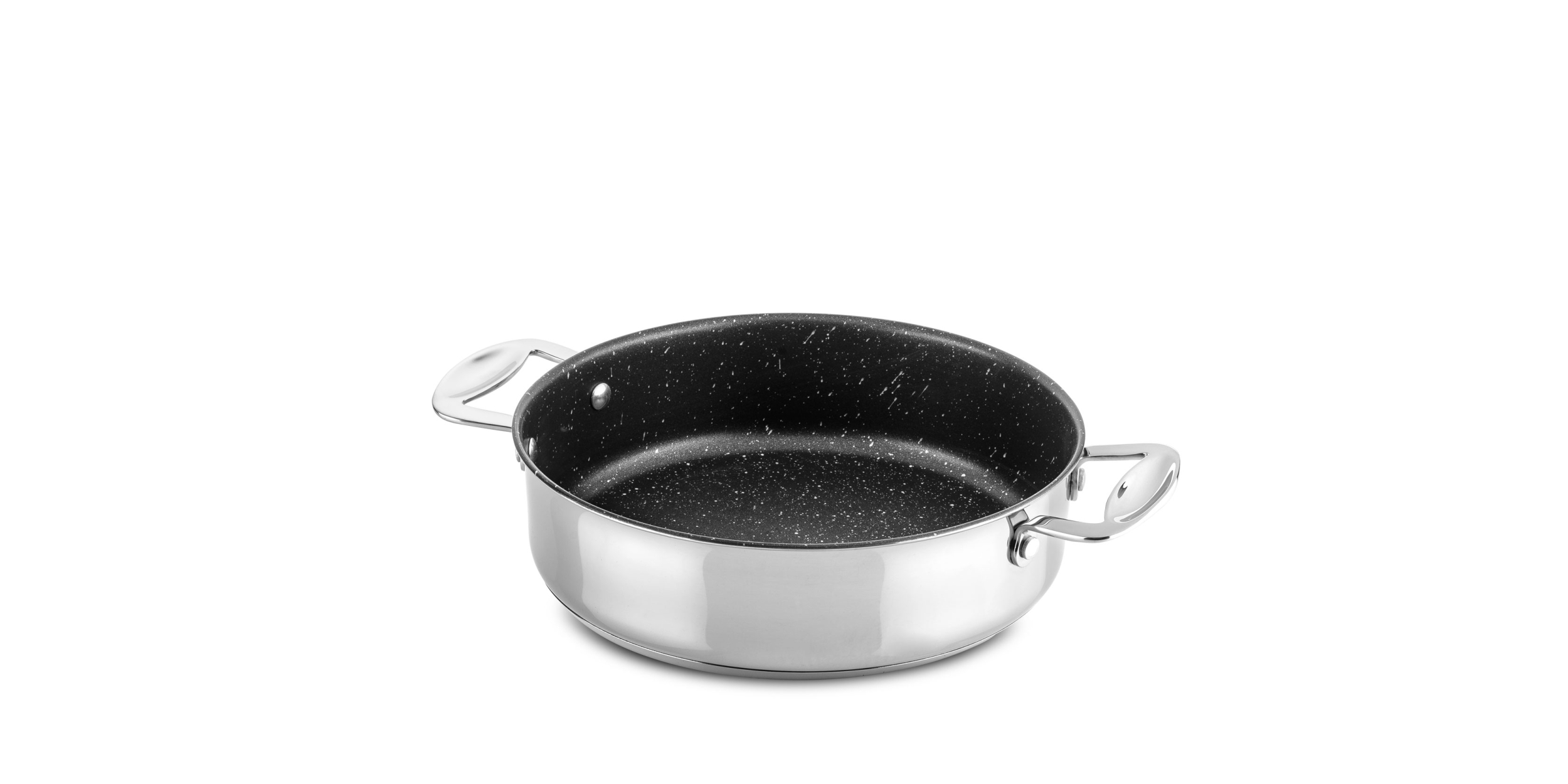 Frying pan 2 handles 26 cm Glamour Stone Stainless Steel Glamour