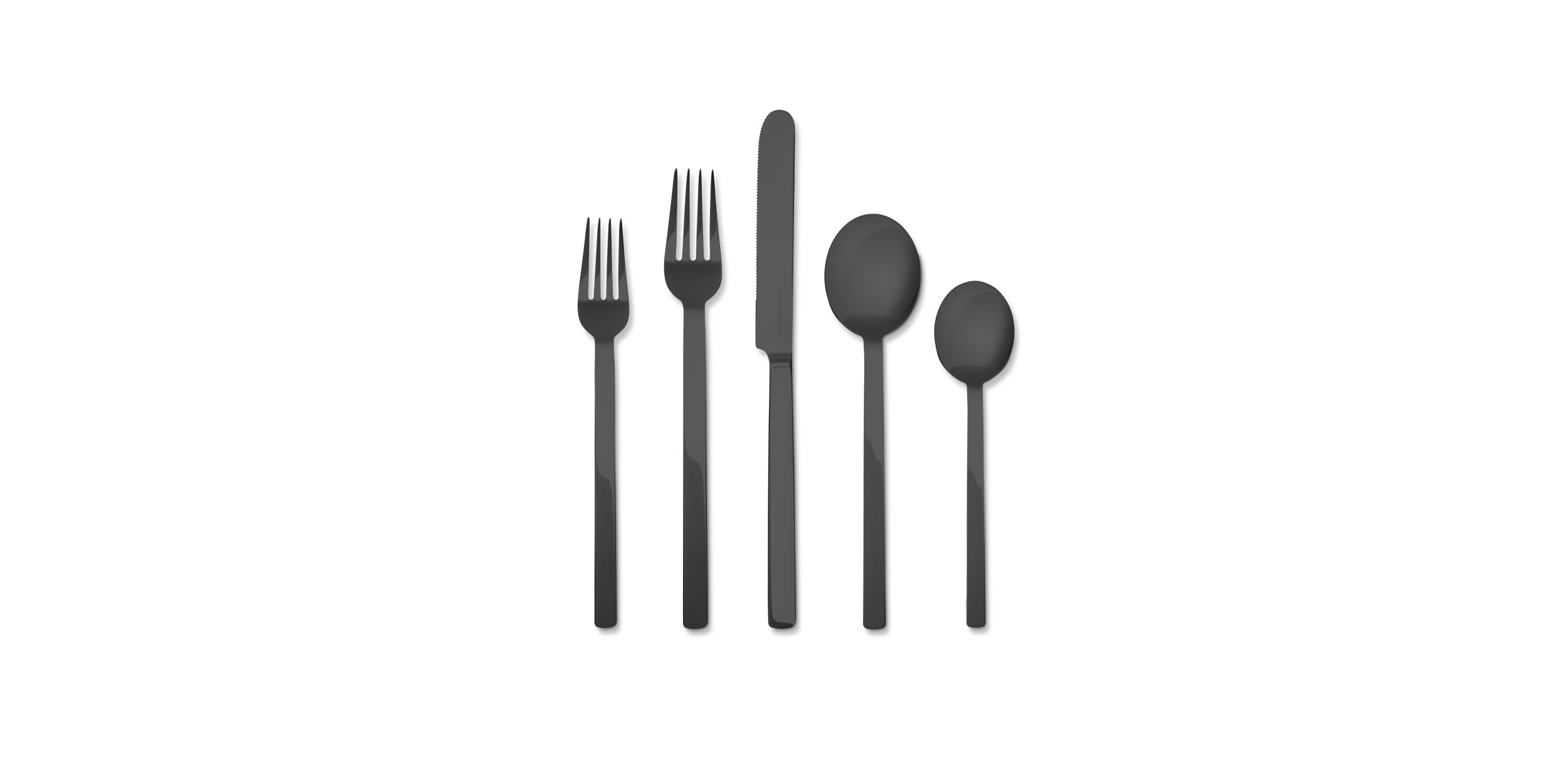 Outline cutlery black pieces