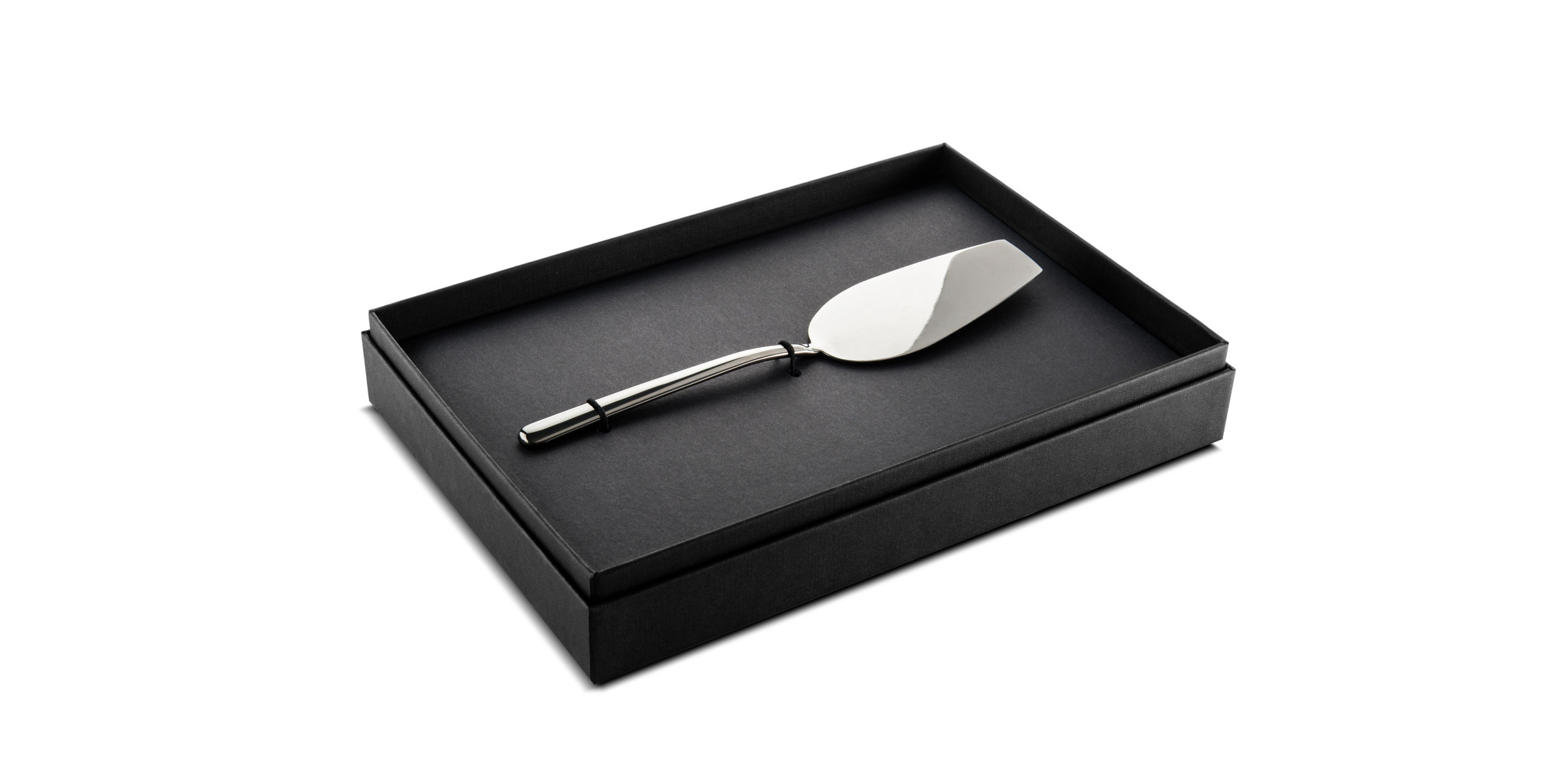 Box Cake Server Linea Oro Nero