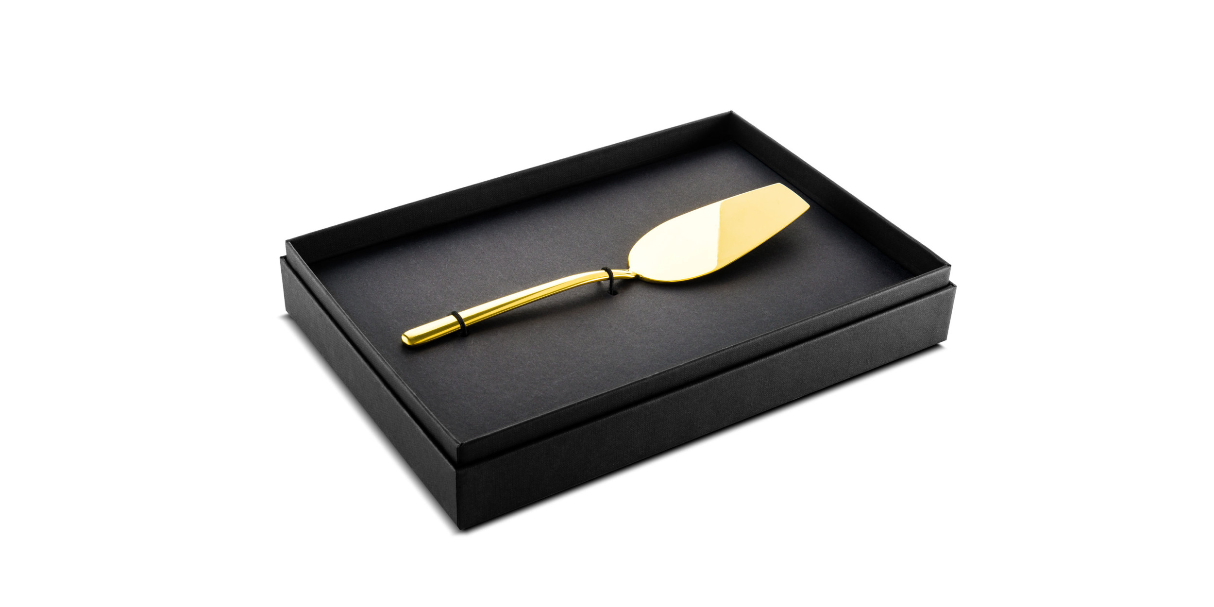 Box Cake Server Linea Oro