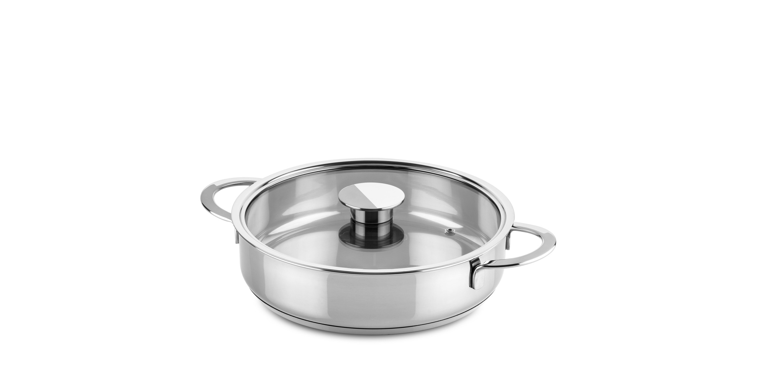 Frying pan 2 handles 26 cm Stainless Steel - Gourmet - Cookware