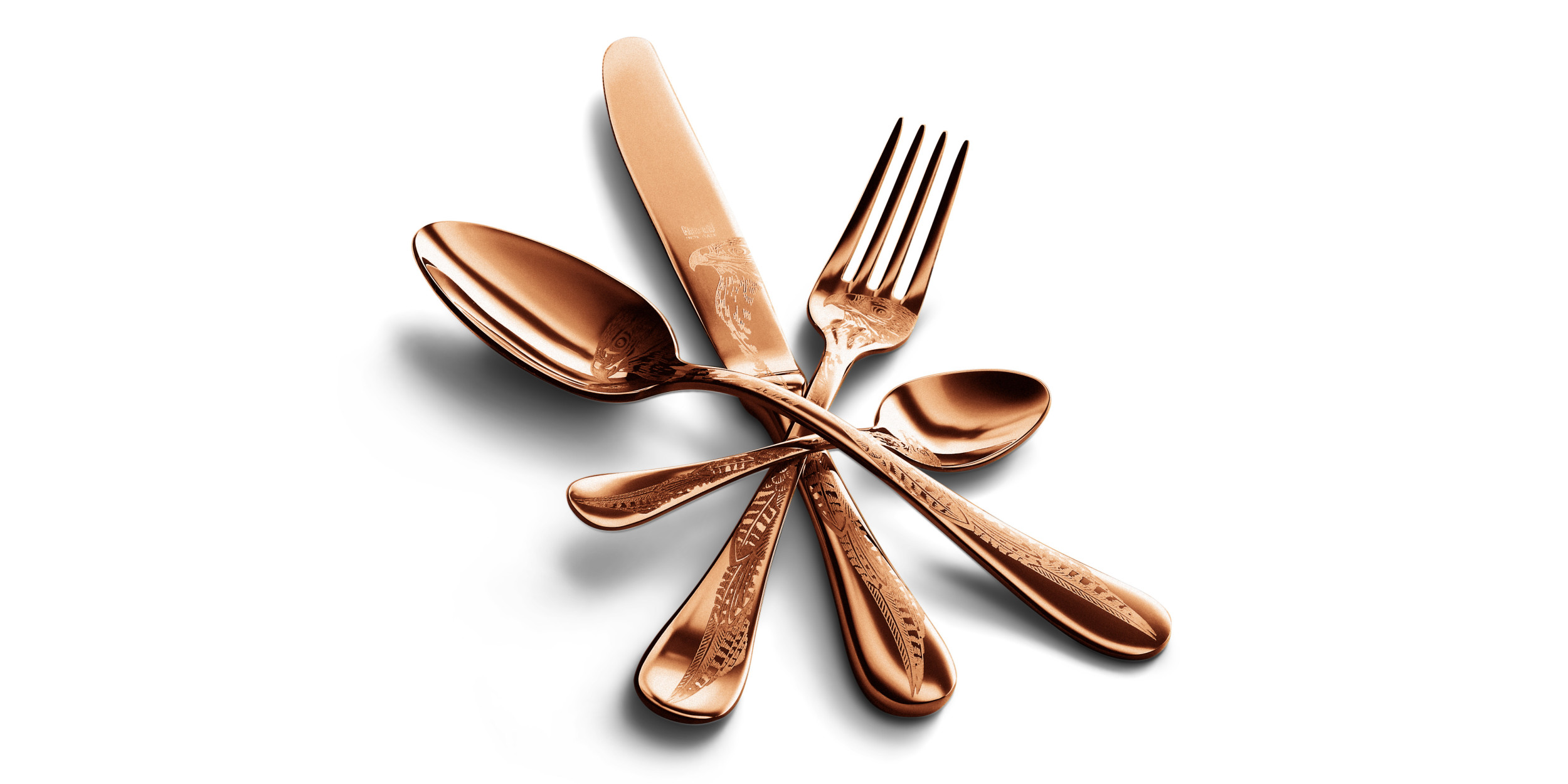 4 pcs set Caccia Bronze