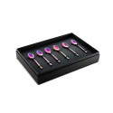 6 Moka Spoons Linea Rainbow
