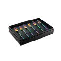 6 Cake Forks Linea Rainbow
