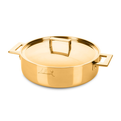 Frying pan 2 handles 'Attiva' gold