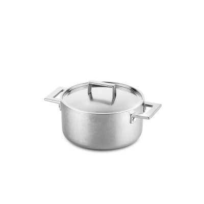 Casserole two handles 'Attiva' pewter