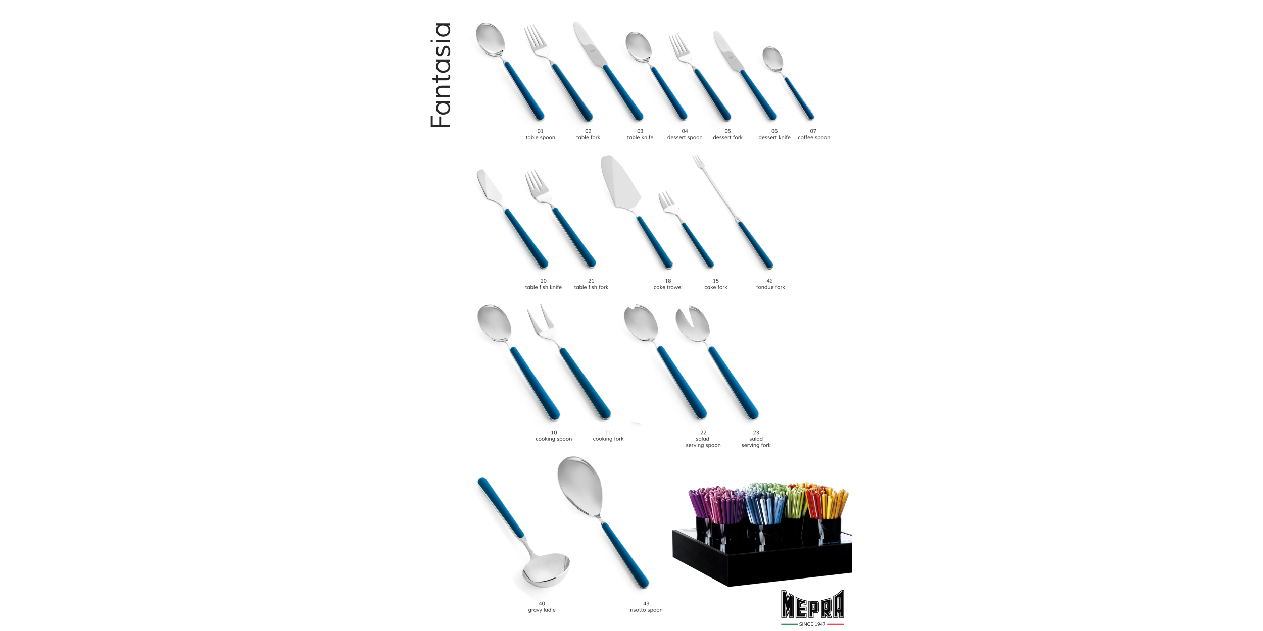 Fantasia Turtle Dove (Tortora - T6) - Fantasia - Flatware and Flatware Sets